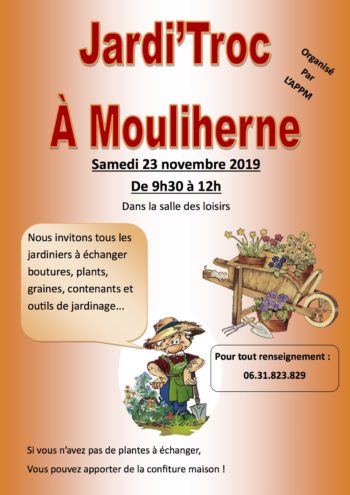 Affiche jardi'troc Mouliherne 23 novembre 2019 - - Copie